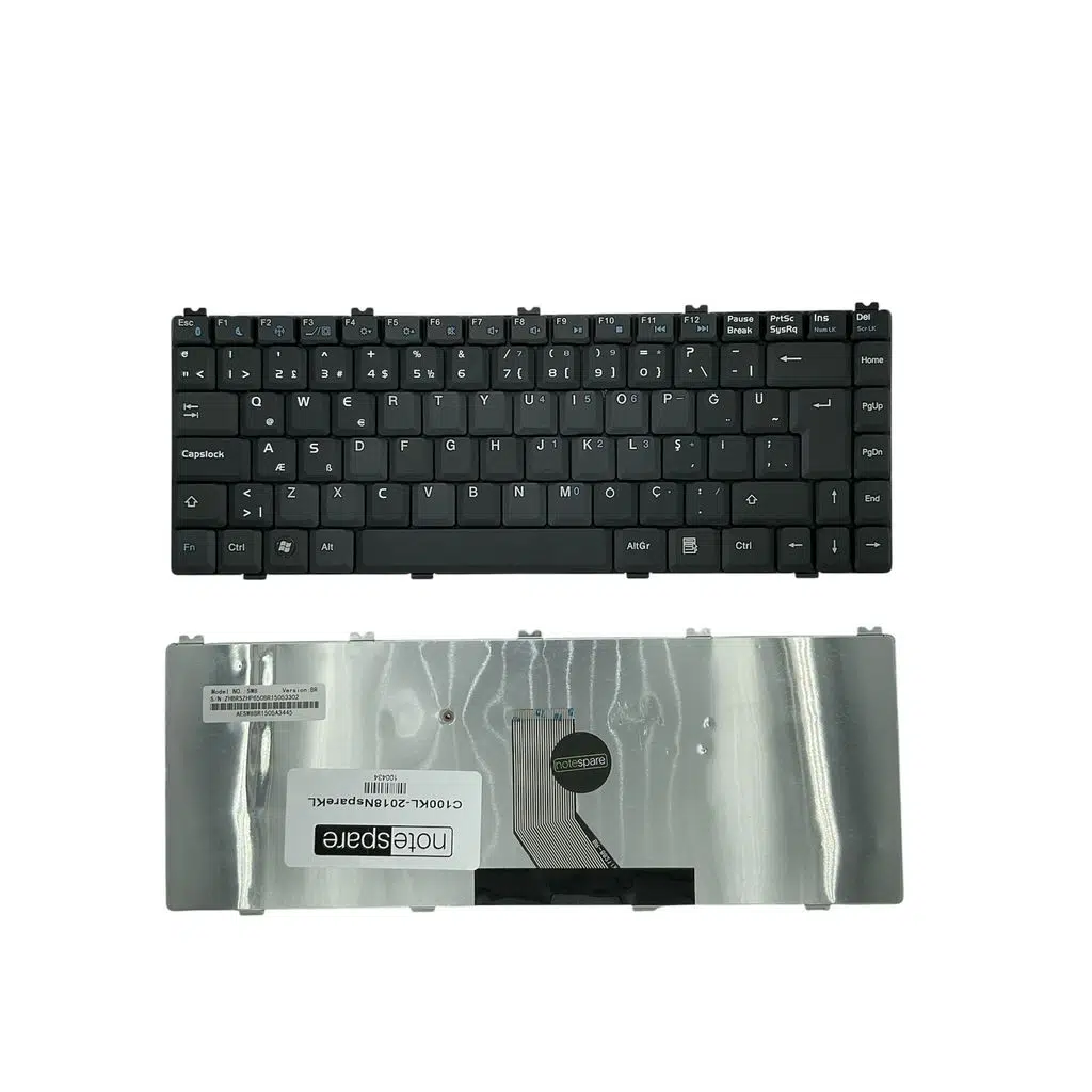 Casper ile Uyumlu Nirvana SW8, TW8, TW8A, TW8X Notebook Klavye Siyah TR
