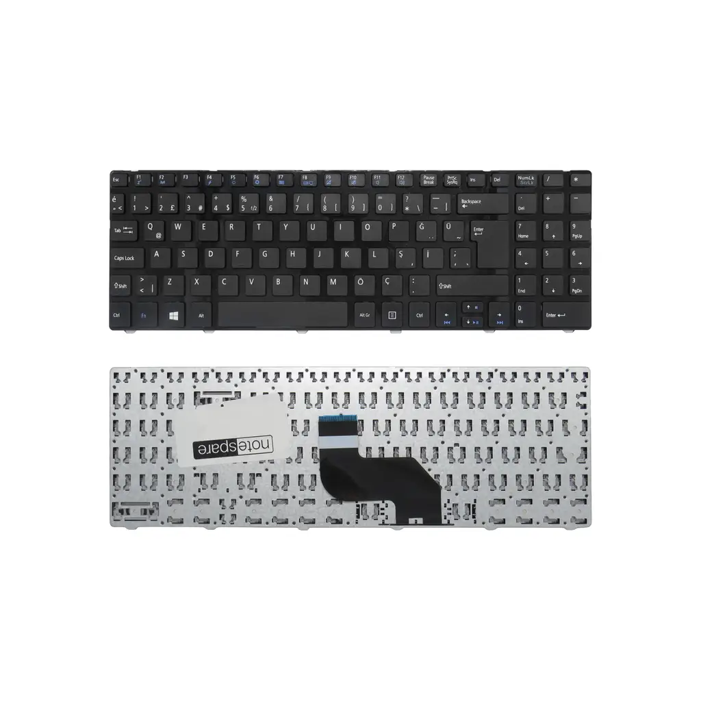 Casper Uyumlu CNM.P610-2K35B, CNM.P620-2K35B, CNU.1000-4K05V-S, CNU.2020-4K05V-S Klavye TR - Çerçeveli