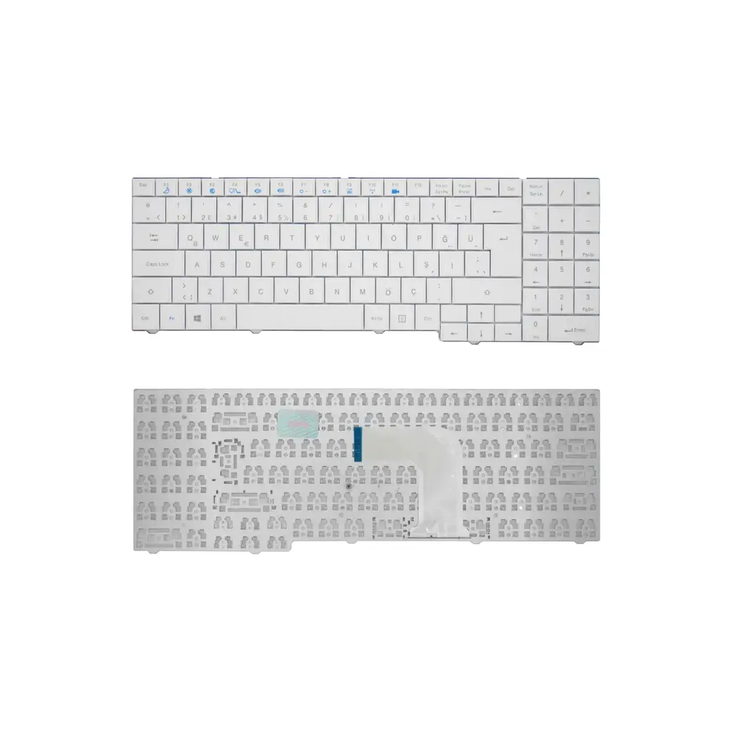 Casper Uyumlu Nirvana CMY.B960-4K35V-S, CMY.B970-4K35V-B Klavye TR - Beyaz