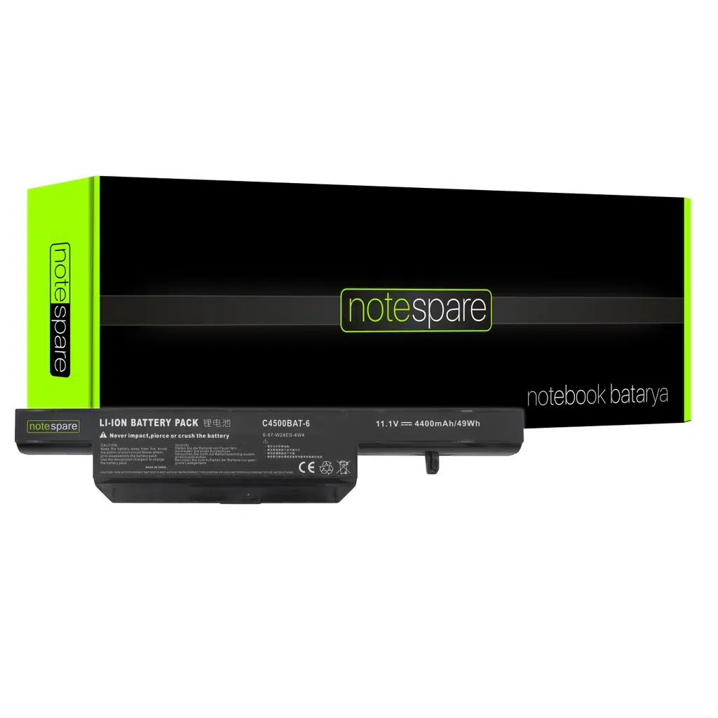 Clevo ile Uyumlu B4100M, B4105, B5100M, B5130M, B7110, B7130 Notebook Batarya Pil