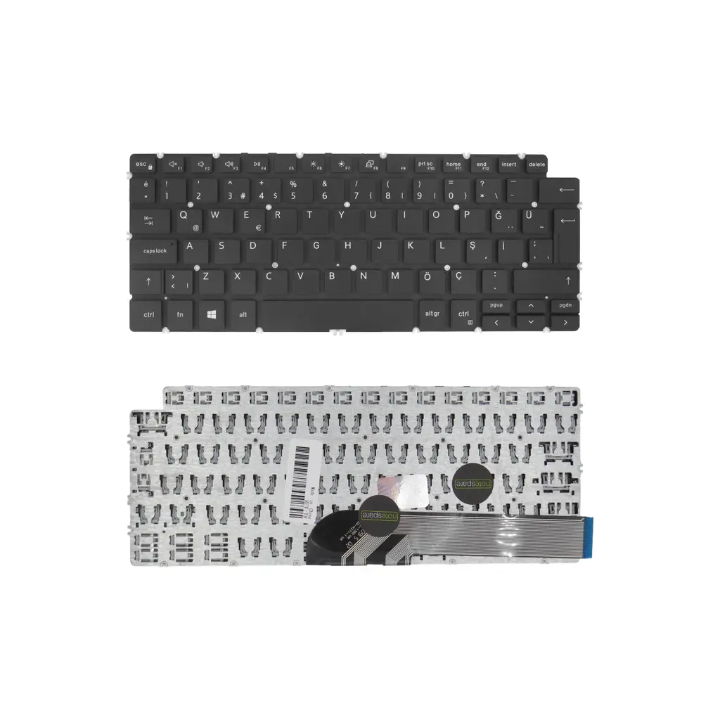 Dell Uyumlu Inspiron 5490 P116G, P116G001 Klavye TR - Siyah
