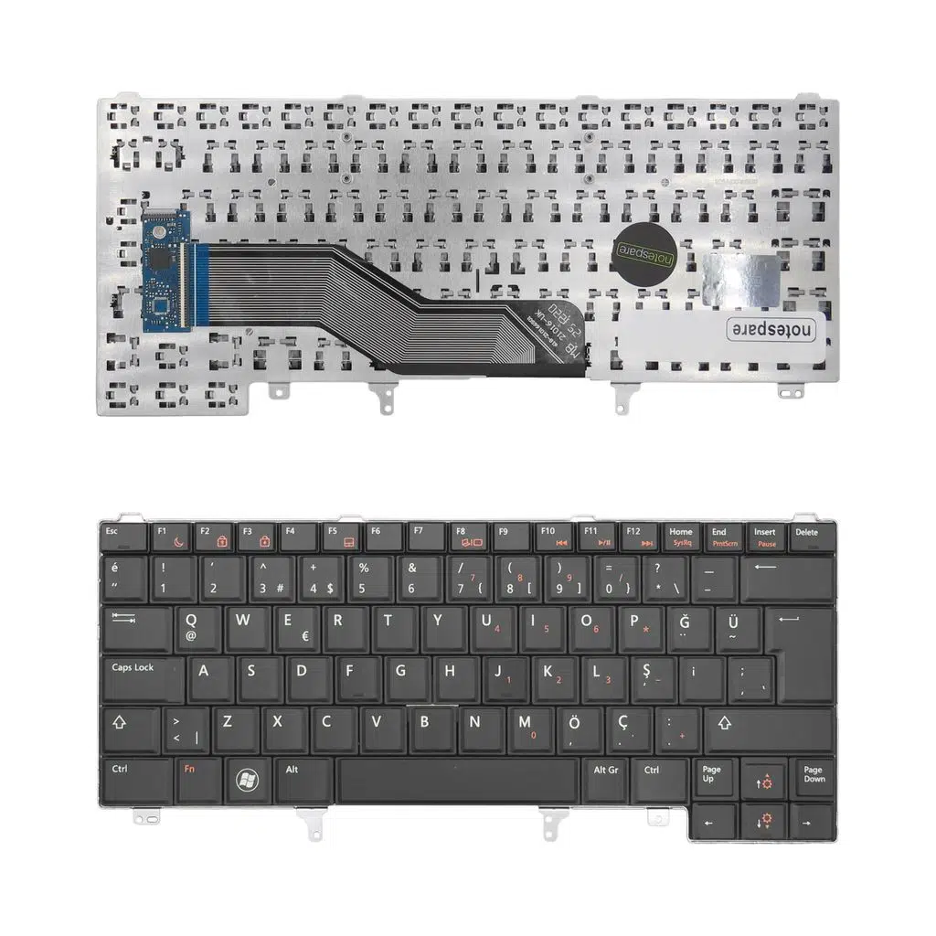 Dell Uyumlu Latitude E5430-L025430101E, E5430-L025430101E-D Klavye TR - Siyah