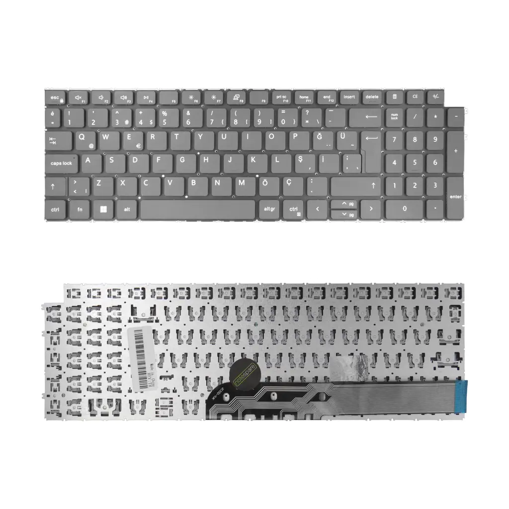 Dell Uyumlu Vostro 15 3530 P112F, P112F010 Klavye TR - Siyah