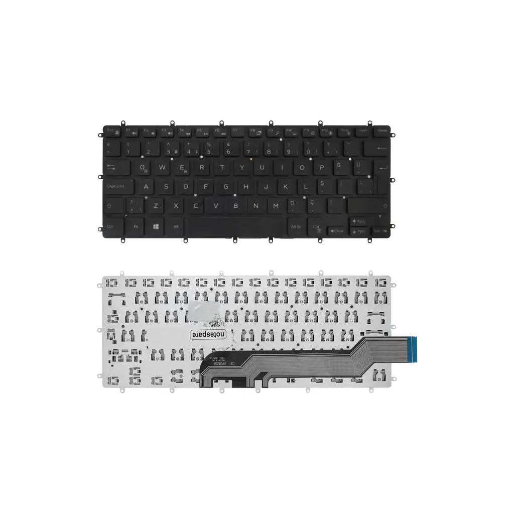 Dell Uyumlu Vostro 3490 P89G, 3491 P89G Klavye TR - Siyah - Büyük Enter