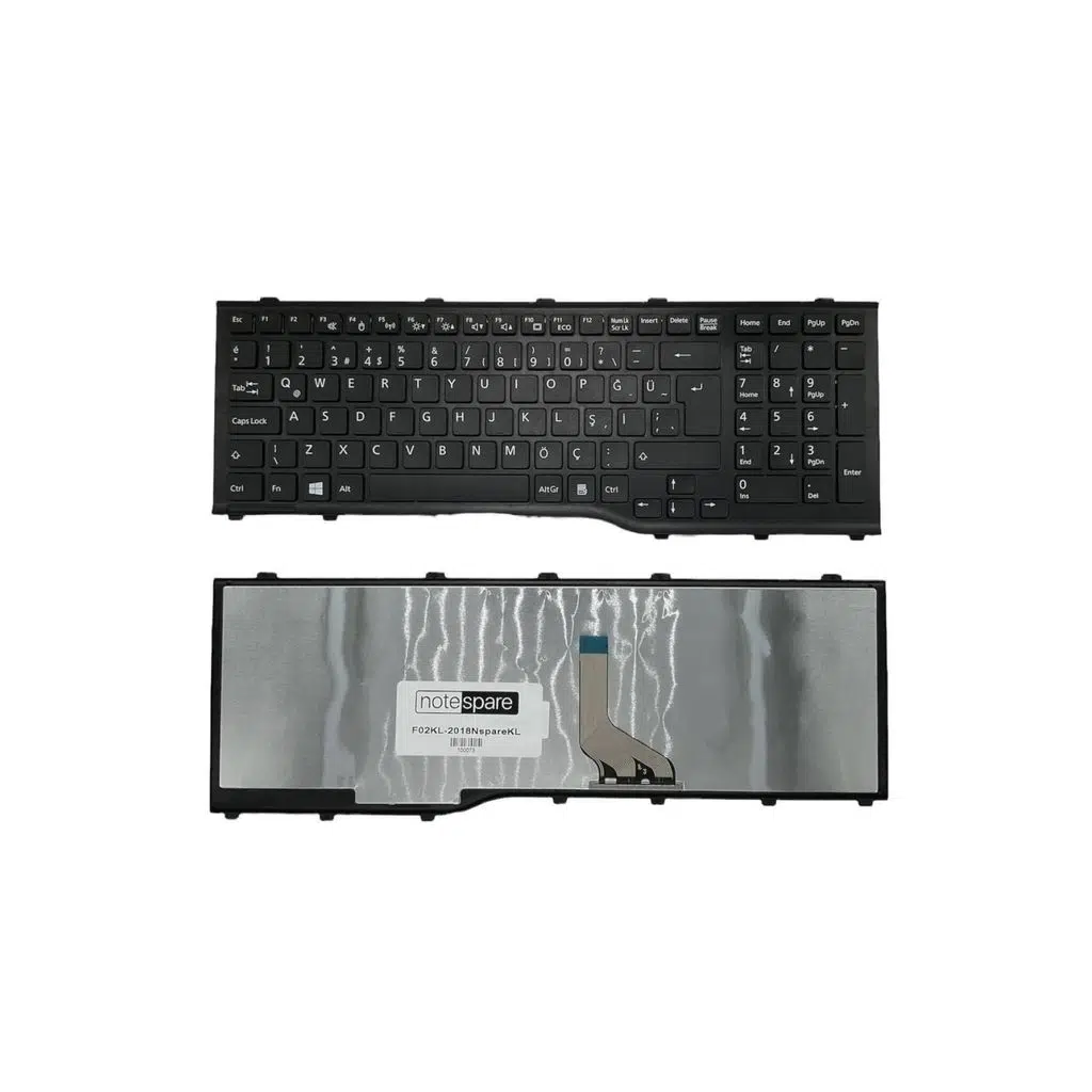 Fujitsu Siemens ile Uyumlu AH532/GL-308, AH532/GL-500, AH532-G21-700 Notebook Klavye Siyah TR