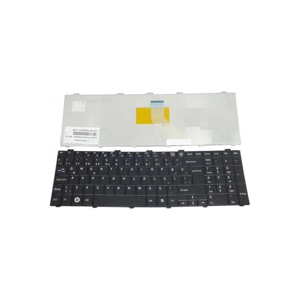 Fujitsu Siemens ile Uyumlu CP478133-01, CP515525-01 Notebook Klavye Siyah TR