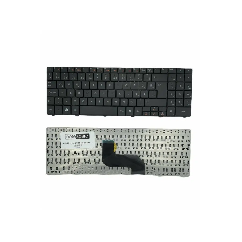 Gateway ile Uyumlu EC54, EC58, ID54, NV40, NV42, NV44, NV59, NV78, NV79 Notebook Klavye Siyah TR