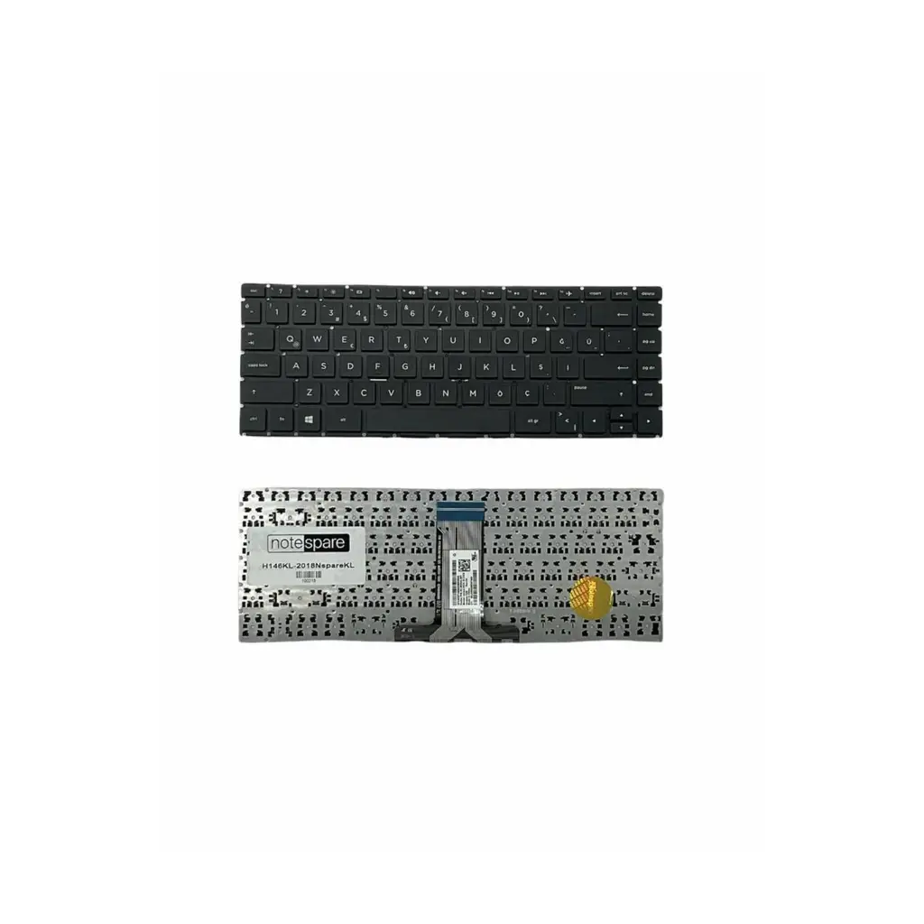 Hp ile Uyumlu 14-BS, 14-BA, 14-BK, 14-CD, 14-BF, 14-BF Notebook Klavye Siyah TR
