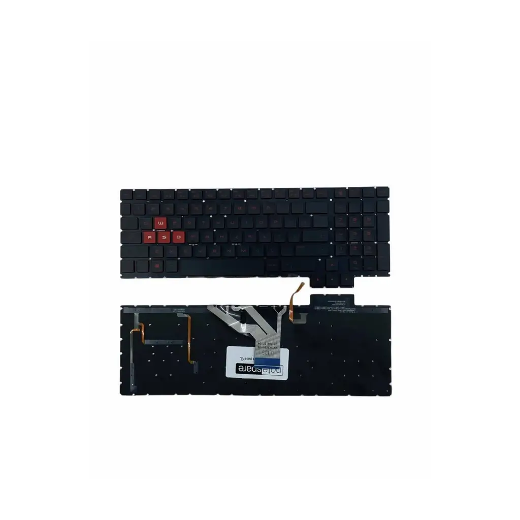 Hp ile Uyumlu Omen 15-ce007nt (2CJ35EA), 15-ce008nt (2GR89EA) Notebook Klavye Işıklı Siyah TR