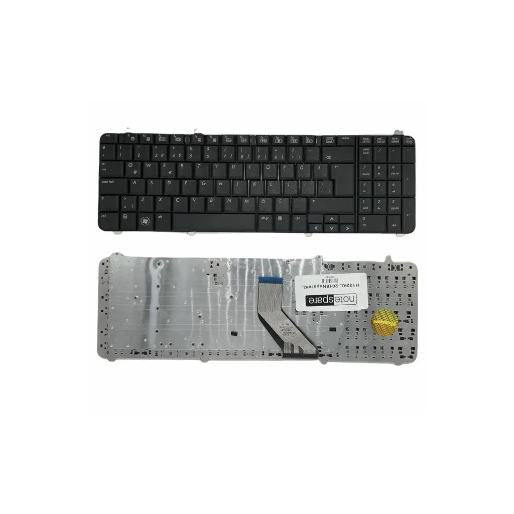 Hp ile Uyumlu Pavilion DV6-1315ET (VT921EA), DV6-1320ET (VT922EA) Notebook Klavye Siyah TR