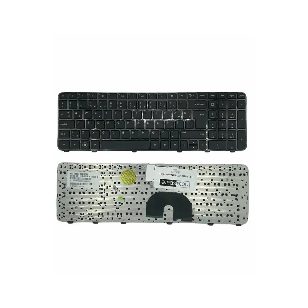 Hp ile Uyumlu Pavilion dv6-6115et, dv6-6115st, dv6-6120et, dv6-6120st Notebook Klavye Siyah TR