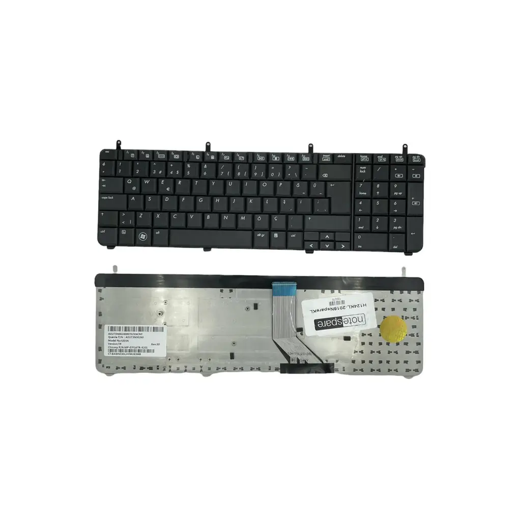 Hp ile Uyumlu Pavilion DV7-3080CA, DV7-3080US, DV7-3085Dx, DV7-3089NR Notebook Klavye Siyah TR
