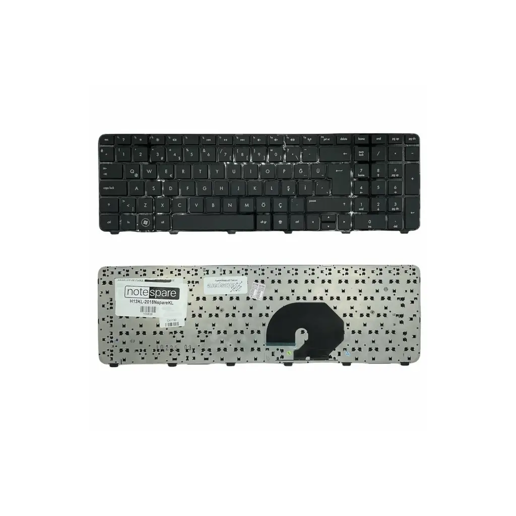 Hp ile Uyumlu Pavilion DV7-6000, DV7-6100, DV7-6200, DV7-6000ST Notebook Klavye Siyah TR