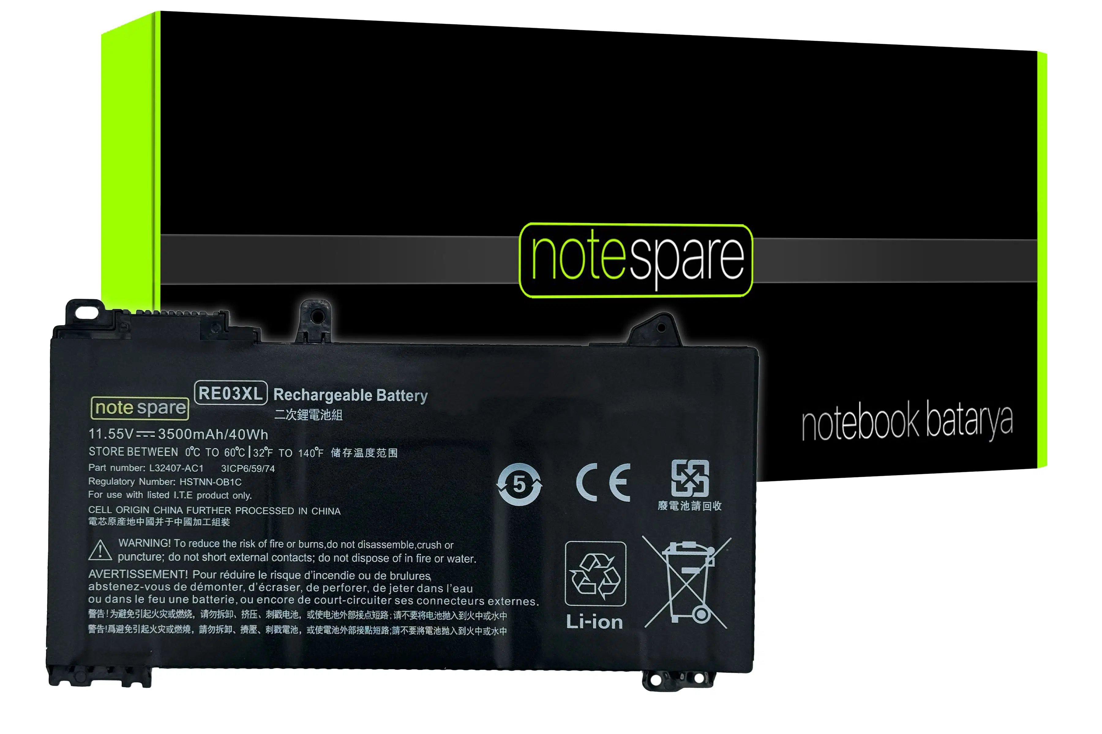 Hp ile Uyumlu ProBook 430 G6, 440 G6, 445 G6, 450 G6, 450 G7 Notebook Batarya Pil