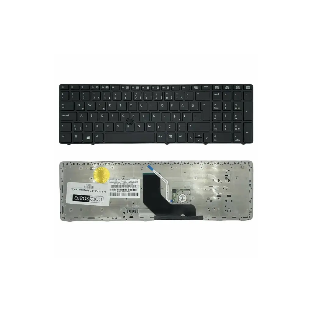 Hp ile Uyumlu ProBook 6560b, 6570b, 6575b Notebook Klavye Siyah TR