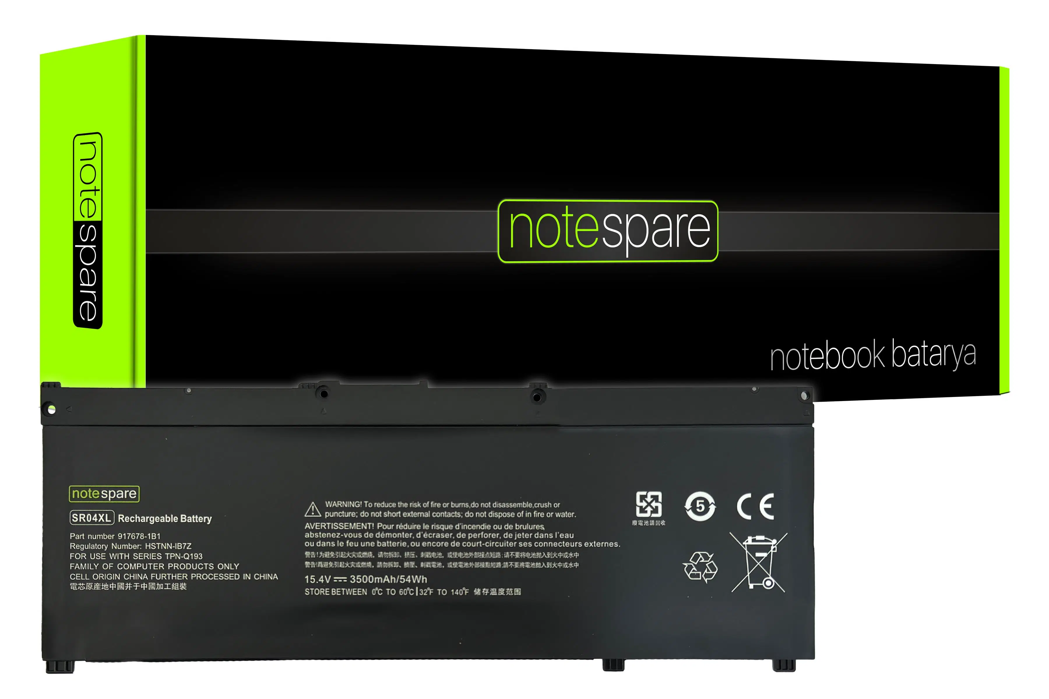 Hp ile Uyumlu SR04XL, SRO4XL, SR04070XL, SR04070XL-PL Notebook Batarya Pil