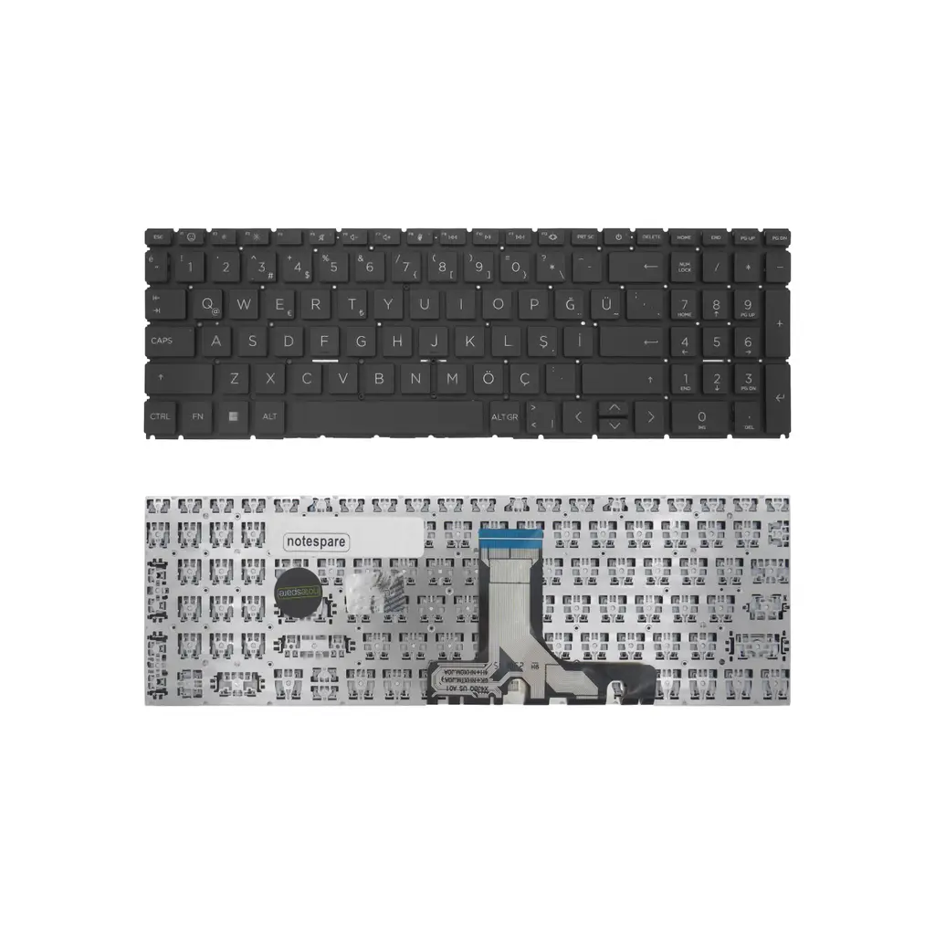 HP Uyumlu 15-fc0000, 15-fd0000, 15-fd1000, 15-fd2000 Klavye TR - Siyah