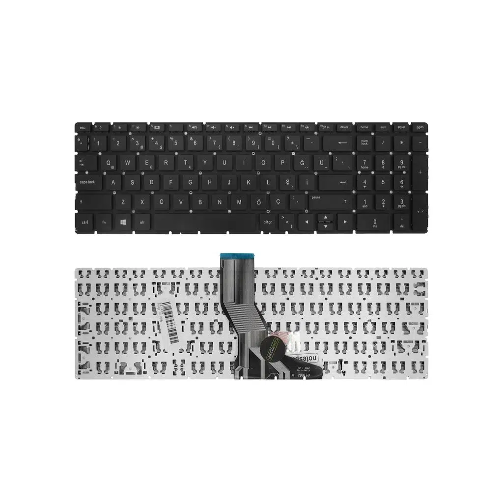 HP Uyumlu 15s-eq1031nt (27R81EA), 15s-eq1032nt (27R82EA) Klavye TR - Siyah