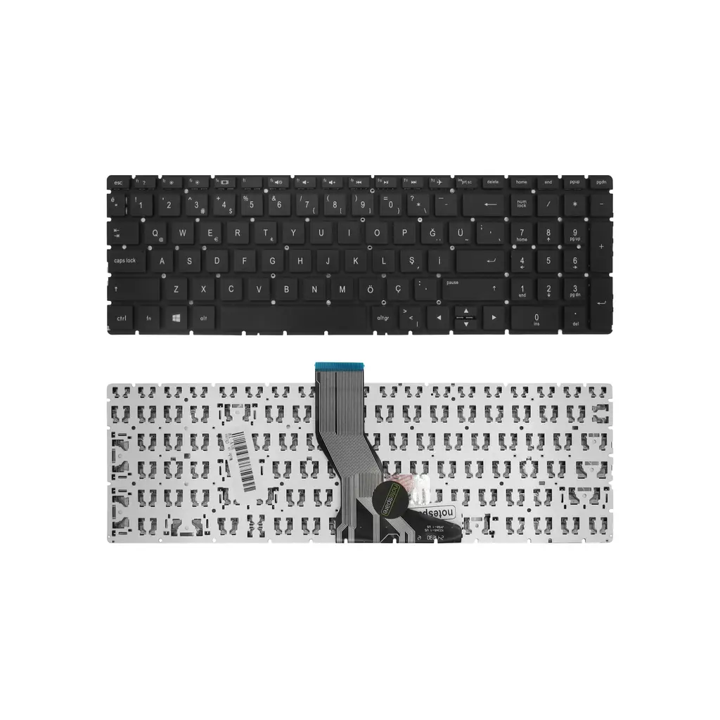 Hp Uyumlu 17-ak, 17-ak000, 17-bs, 17-bs000 Klavye TR - Siyah