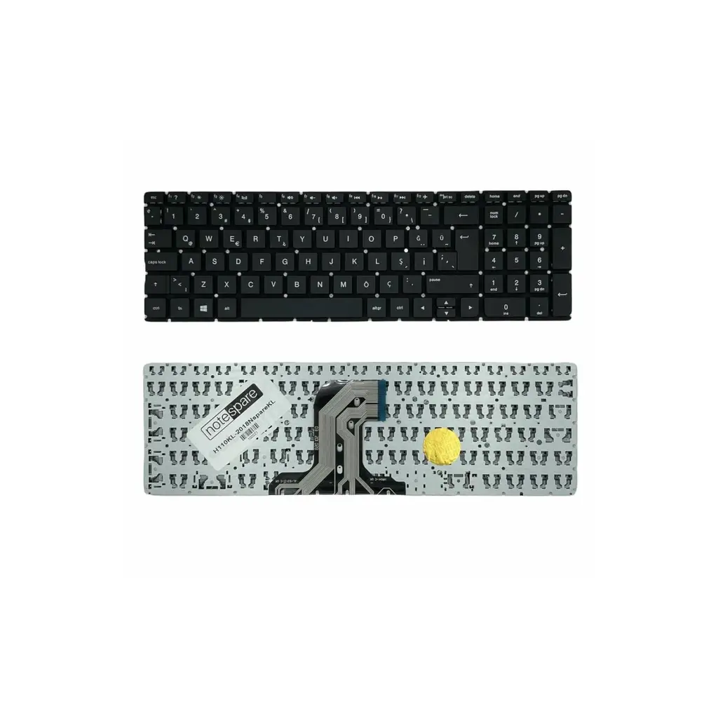 HP Uyumlu 255 G5 (W4M78EA), 256 G4 (N0Z79EA), 256 G4 (P5T03EA) Klavye Siyah TR