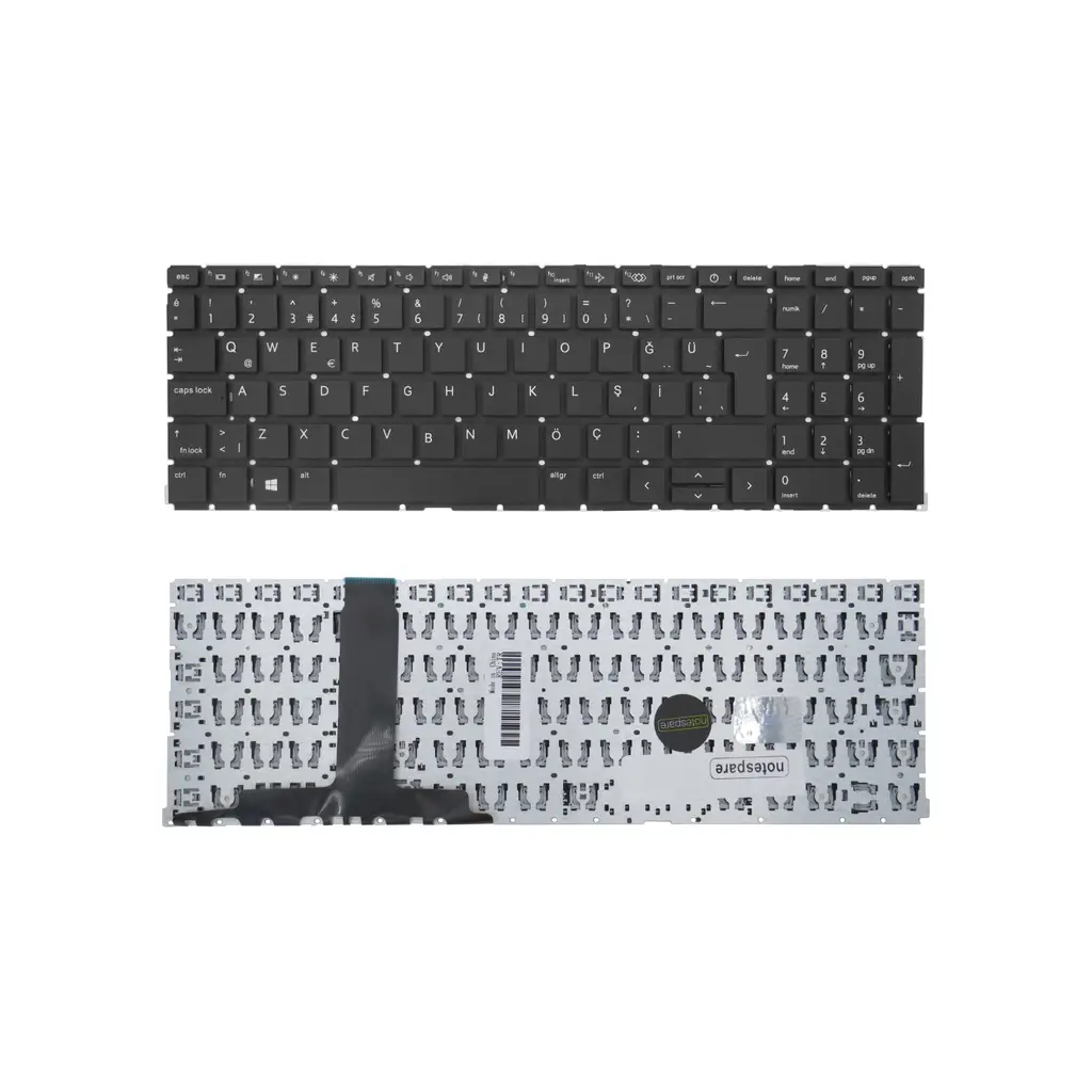 HP Uyumlu EliteBook 655 G9 (6S740EA), 655 G9 (6S741EA) Klavye TR - Siyah