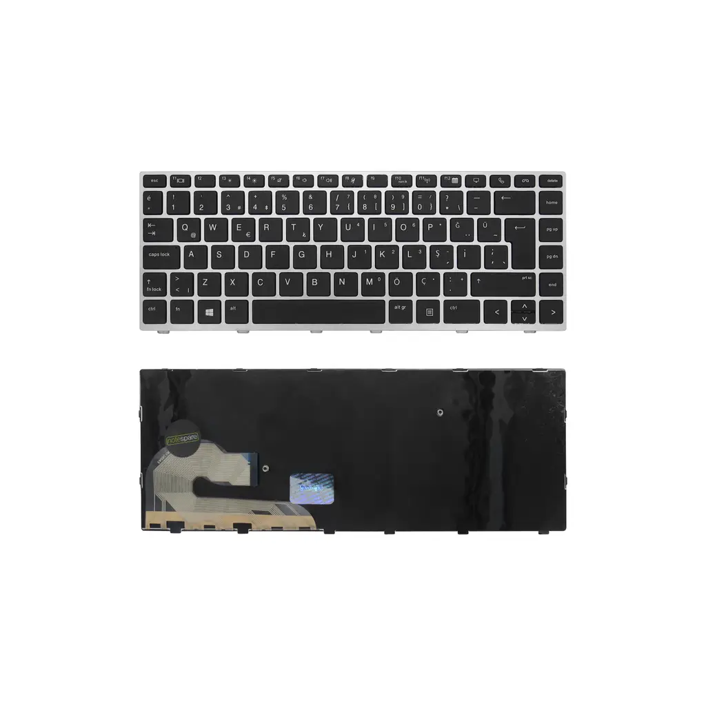 HP Uyumlu EliteBook 840 G6 (1D3D6UC), 840 G6 (1F2L0EC) Klavye TR - Siyah