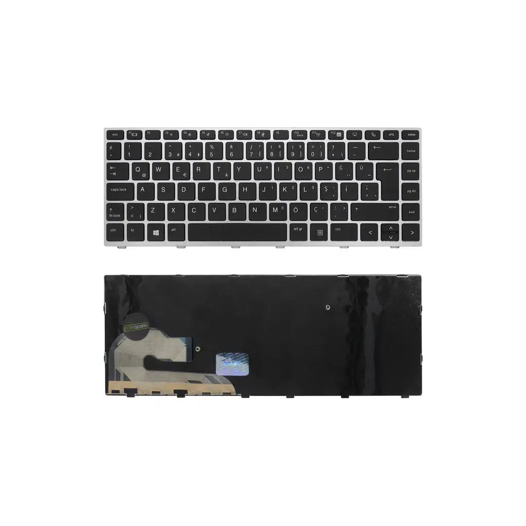 HP Uyumlu EliteBook 840 G6 (9S054E8Q), 840 G6 (9S070E8Q) Klavye TR - Siyah