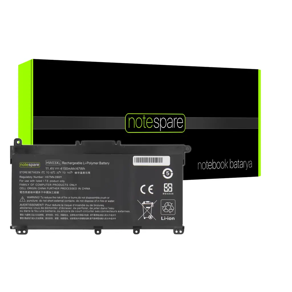 HP Uyumlu HW03XL, HWO3XL, HW03041XL-PL Batarya Pil - Notespare