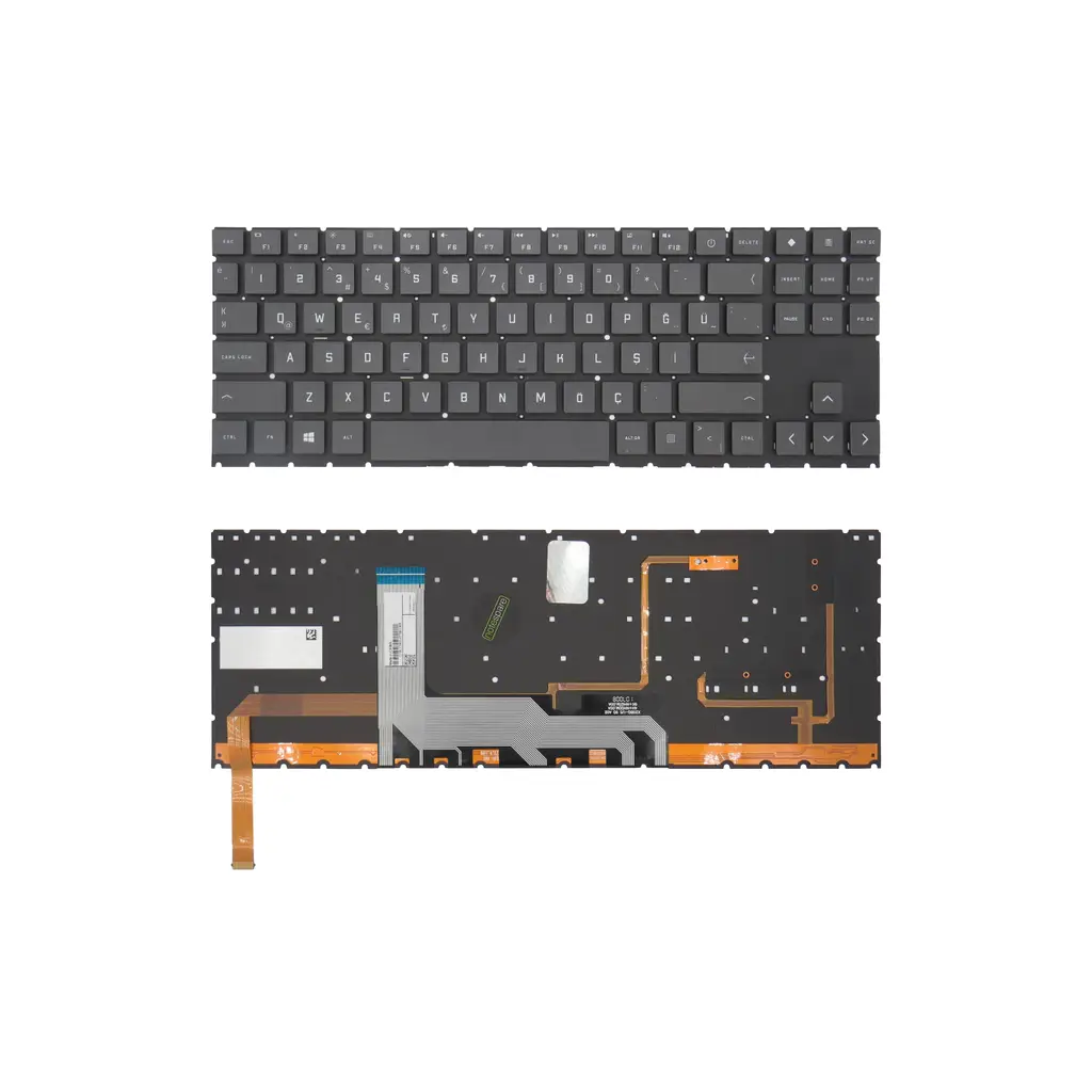 HP Uyumlu OMEN 15-ek1013nt (4H0J1EA) Klavye TR - Işıklı - RGB Aydınlatma