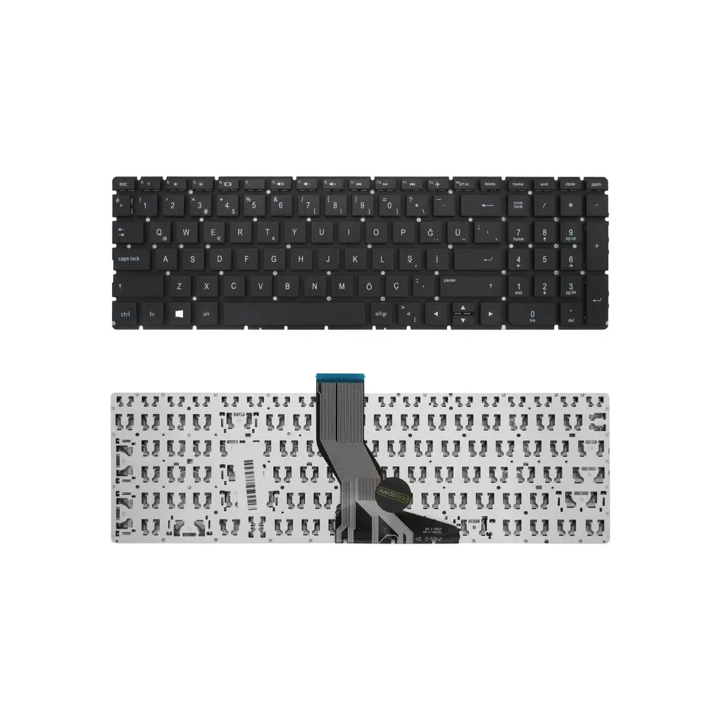 HP Uyumlu Pavilion 17-ab001nt (W7R28EA), 17-ab003nt (X8M25EA) Klavye TR - Siyah - Küçük Enter