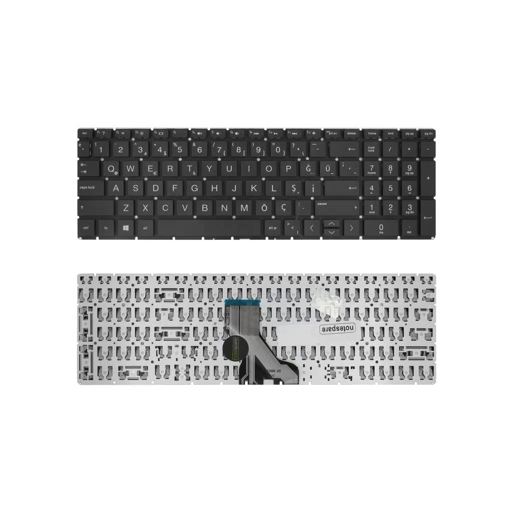 HP Uyumlu Pavilion Gaming 15-dk0017nt (8UF06EA), 15-dk0018nt (8UF66EA) Klavye TR - Siyah