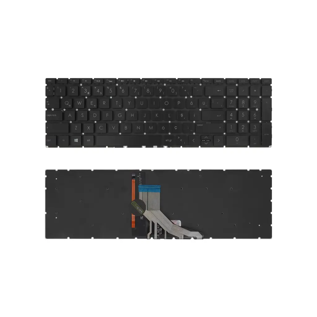 HP Uyumlu Pavilion Gaming 15-dk2016nt (4G8R4EA), 15-dk2017nt (4G8R5EA) Klavye TR