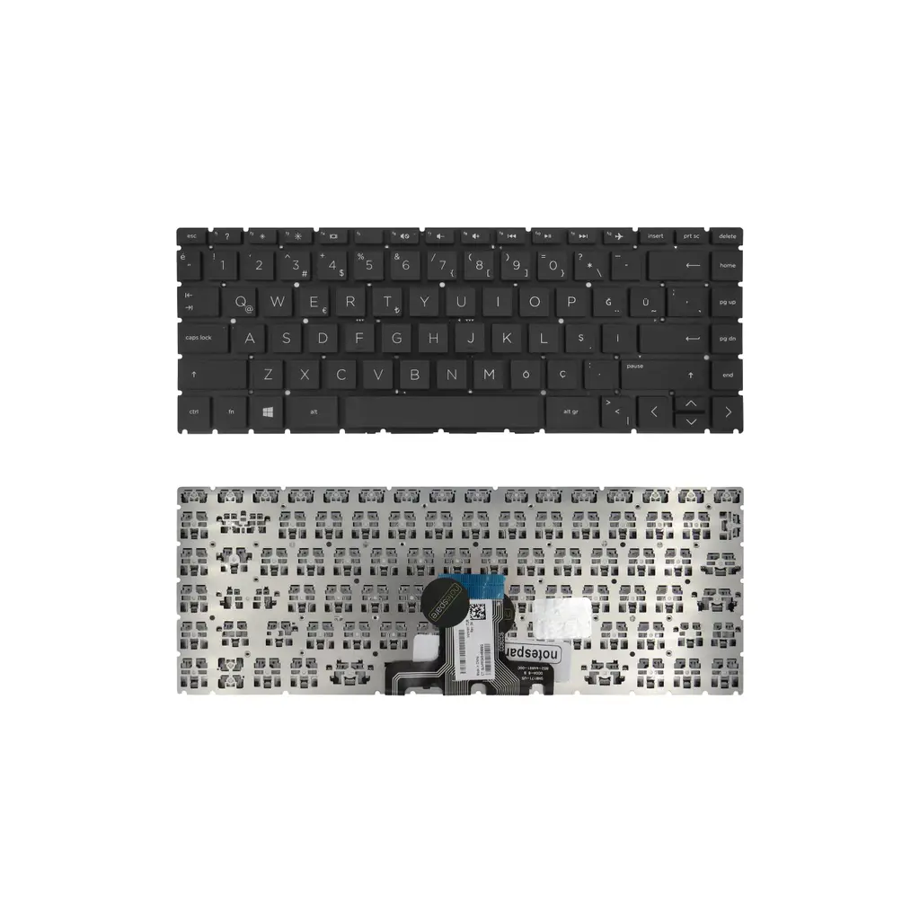 Hp Uyumlu Pavilion X360 14-DK, X360 14M-CD, X360 14T-CD Klavye TR - Siyah