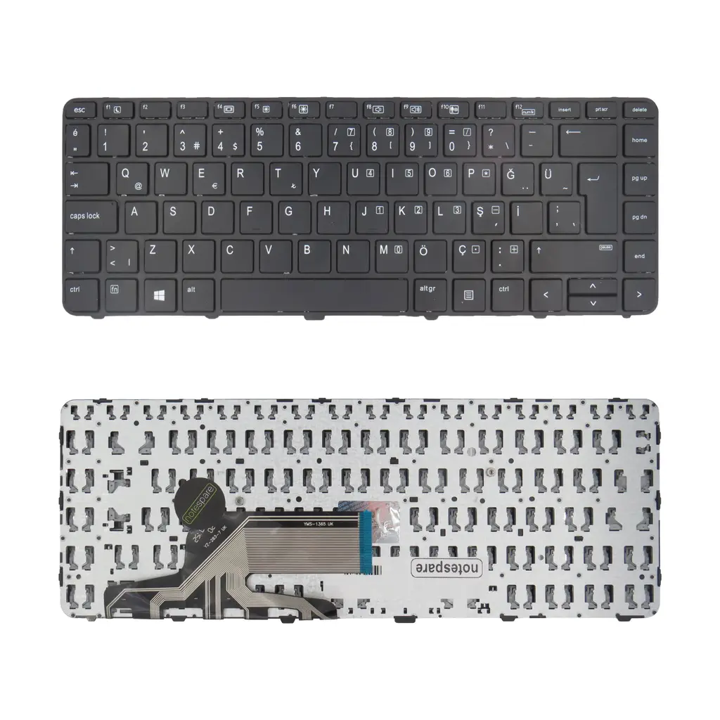 HP Uyumlu ProBook 430 G3 (W4N76EA), 430 G3 (W4N77EA) 430 G3 (W4N79EA) Klavye TR - Siyah