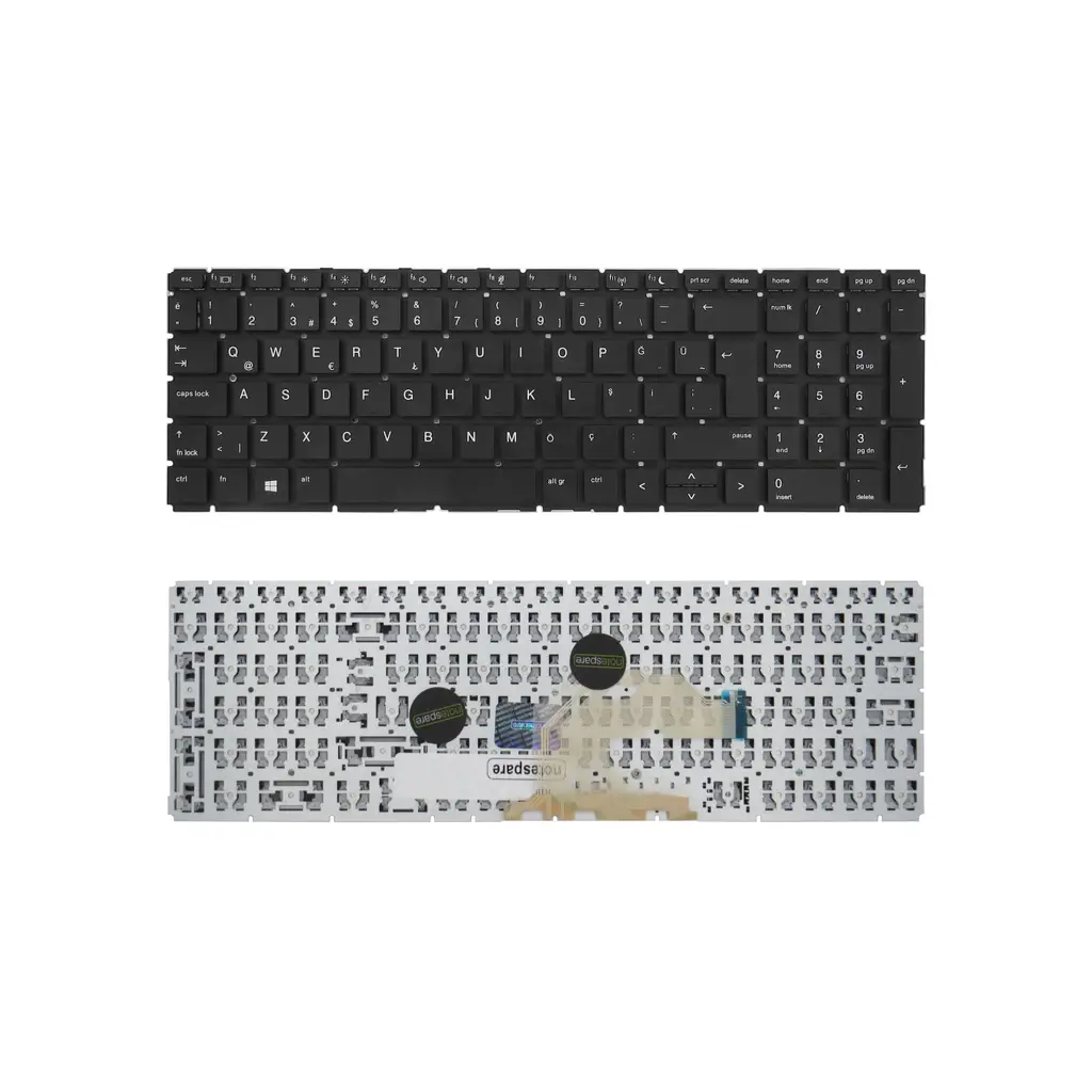 Hp Uyumlu ProBook 450 G6, 450 G7, 450R G7 Klavye TR - Siyah