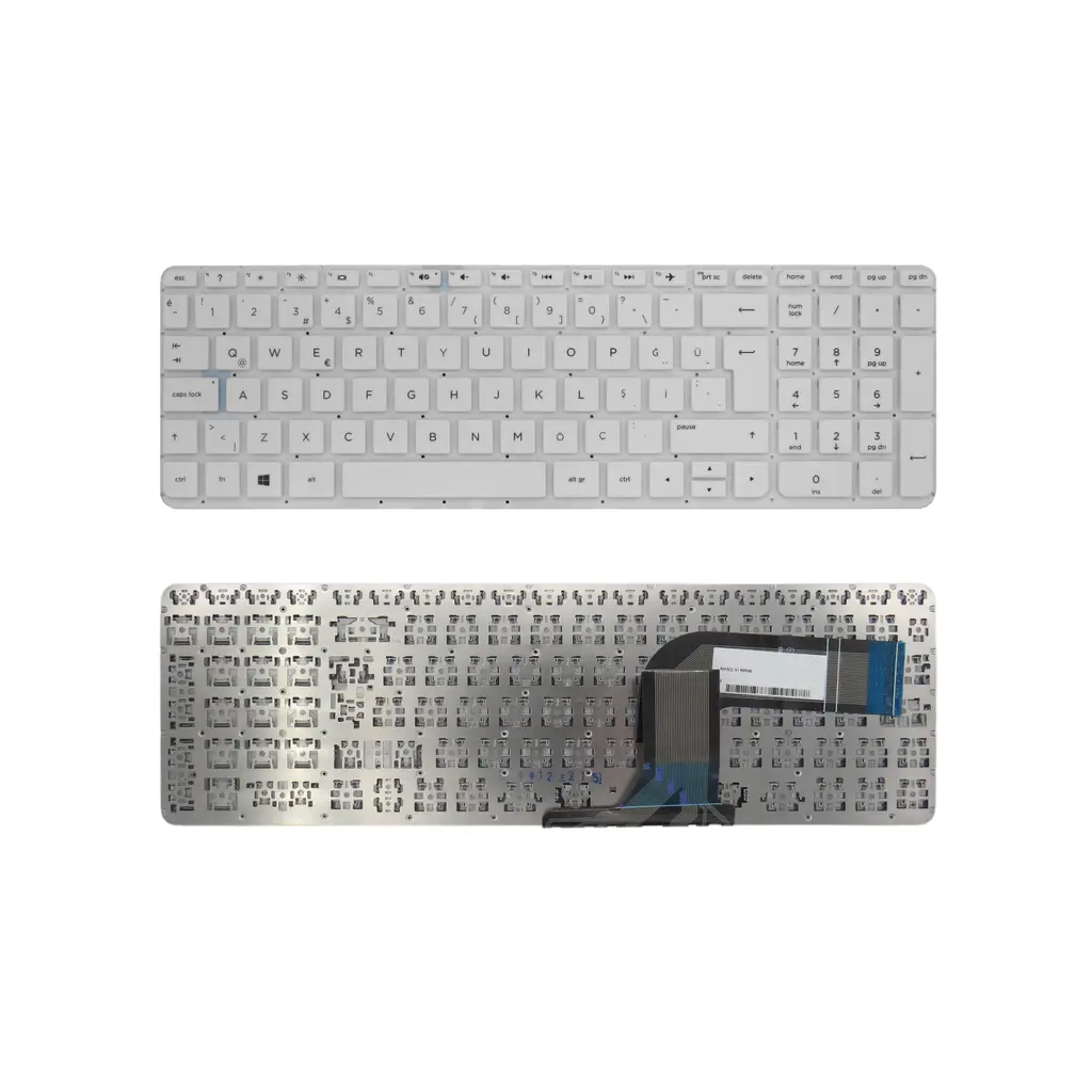 Hp Uyumlu V140646BK1, V140646BS1 Klavye TR - Beyaz