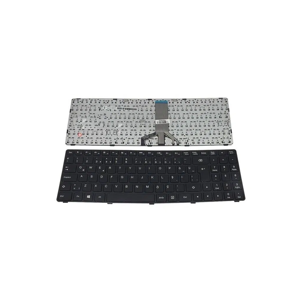Lenovo ile Uyumlu 100-15ibd, 100-15ibd 80QQ, 100-15ibd A69 Notebook Klavye Siyah TR