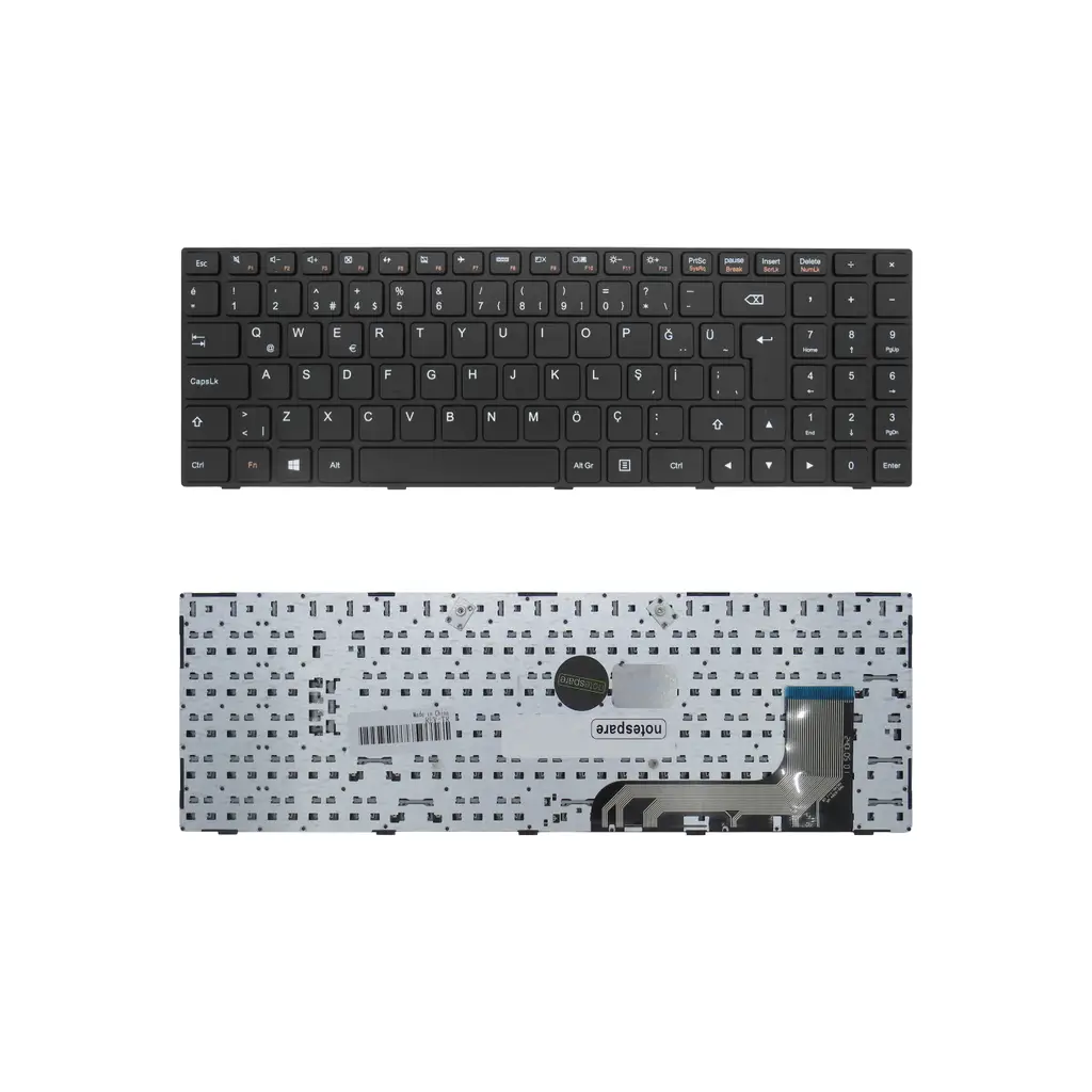 Lenovo ile Uyumlu 5N20H52659, 5N20J30723, 9Z.NCLSN.00T Notebook Klavye Siyah TR
