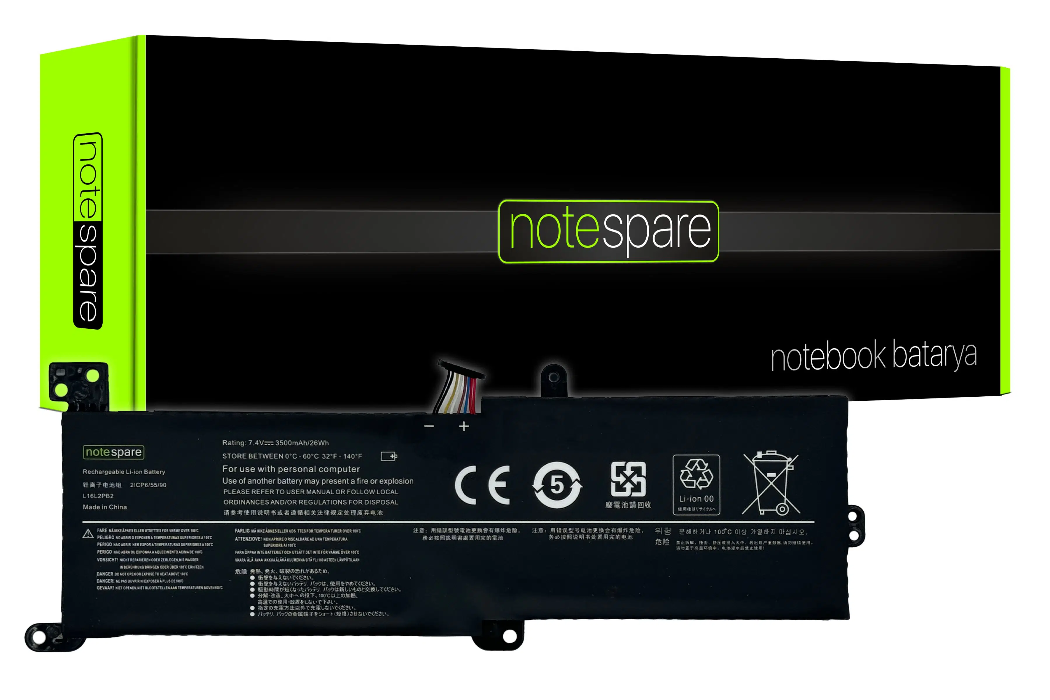 Lenovo ile Uyumlu IdeaPad 320-15AST 80XV, 320-15AST 80XV004ETX Notebook Batarya Pil