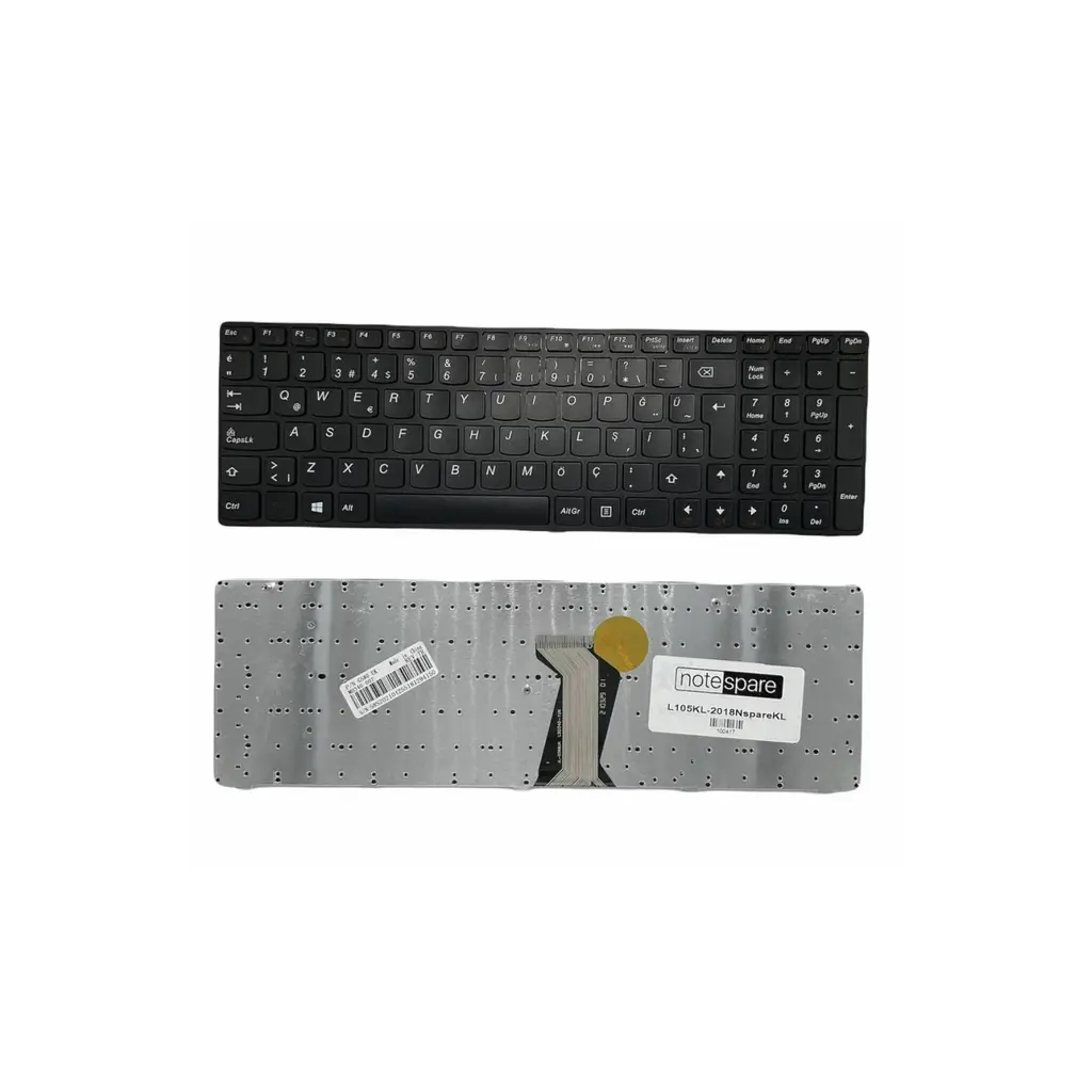 Lenovo ile Uyumlu IdeaPad N580, V580, V585, Z580, Z580A, Z585, Z585A Notebook Klavye Siyah TR