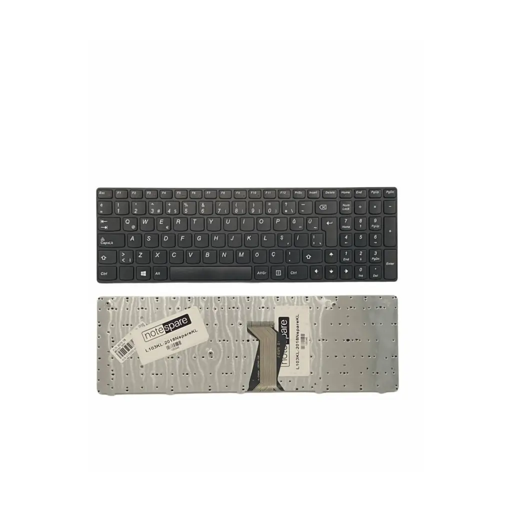 Lenovo ile Uyumlu Ideapad Z570 59-326067, Z570 59-326070 Notebook Klavye Siyah TR