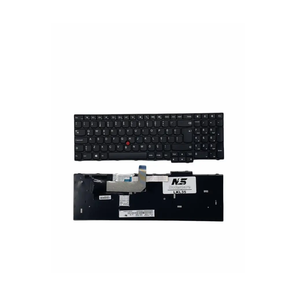 Lenovo ile Uyumlu ThinkPad E560, E560c, E560p, L560, L560c, L570 Notebook Klavye Siyah TR