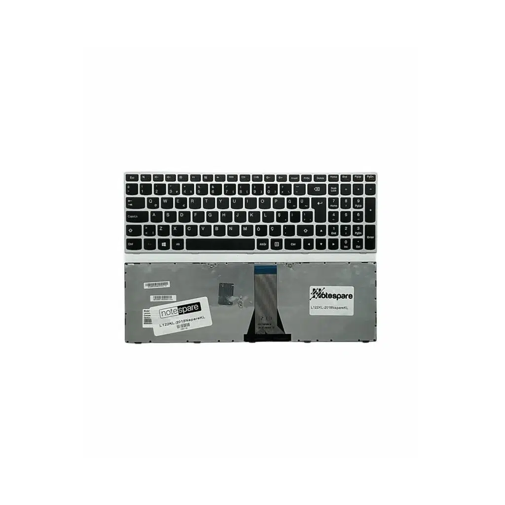 Lenovo Uyumlu 25215224, 25215254, 25215284, 5N20H03435 Klavye TR - Gümüş Gri