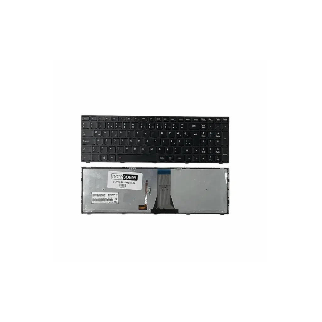 Lenovo Uyumlu 25215224, 25215254, 25215284, 5N20H03435 Klavye TR - Işıklı Siyah
