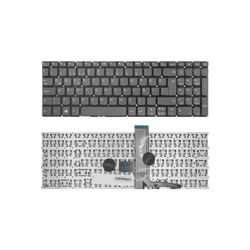 Lenovo Uyumlu IdeaPad 1-15ALC7 82R4006FTR, 1-15ALC7 82R4006GTR Klavye TR - Füme