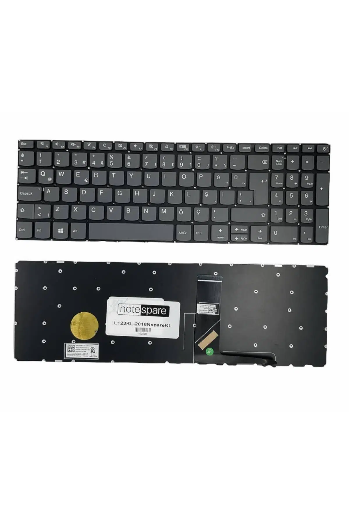 Lenovo Uyumlu IdeaPad 3-15IIL05 81WE00MUTX Klavye TR