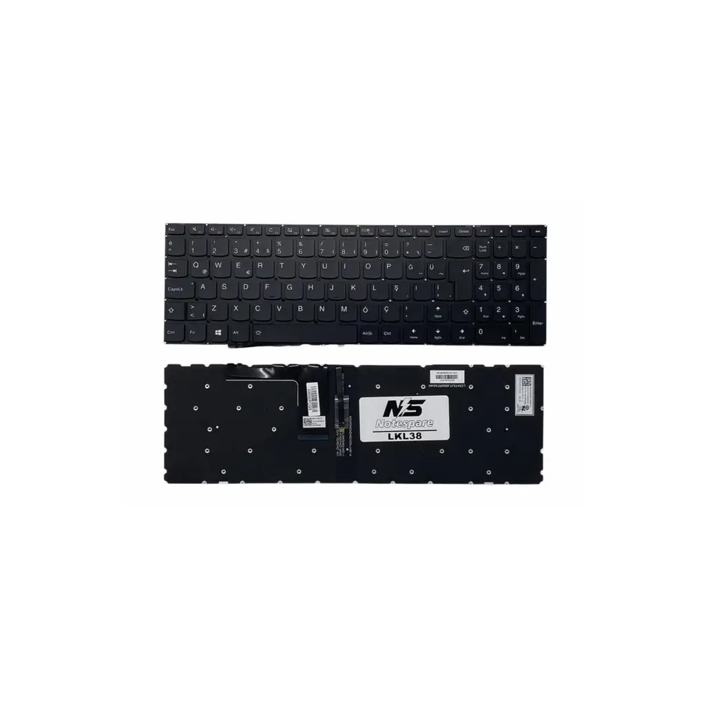 Lenovo Uyumlu IdeaPad 310-15IAP, 310-15IKB, 310-15ISK Klavye TR - Işıklı Siyah