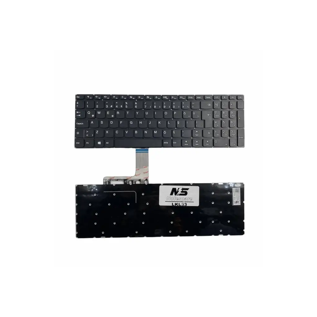 Lenovo Uyumlu IdeaPad 510-15IKB, 510-15ISK Klavye TR - Siyah
