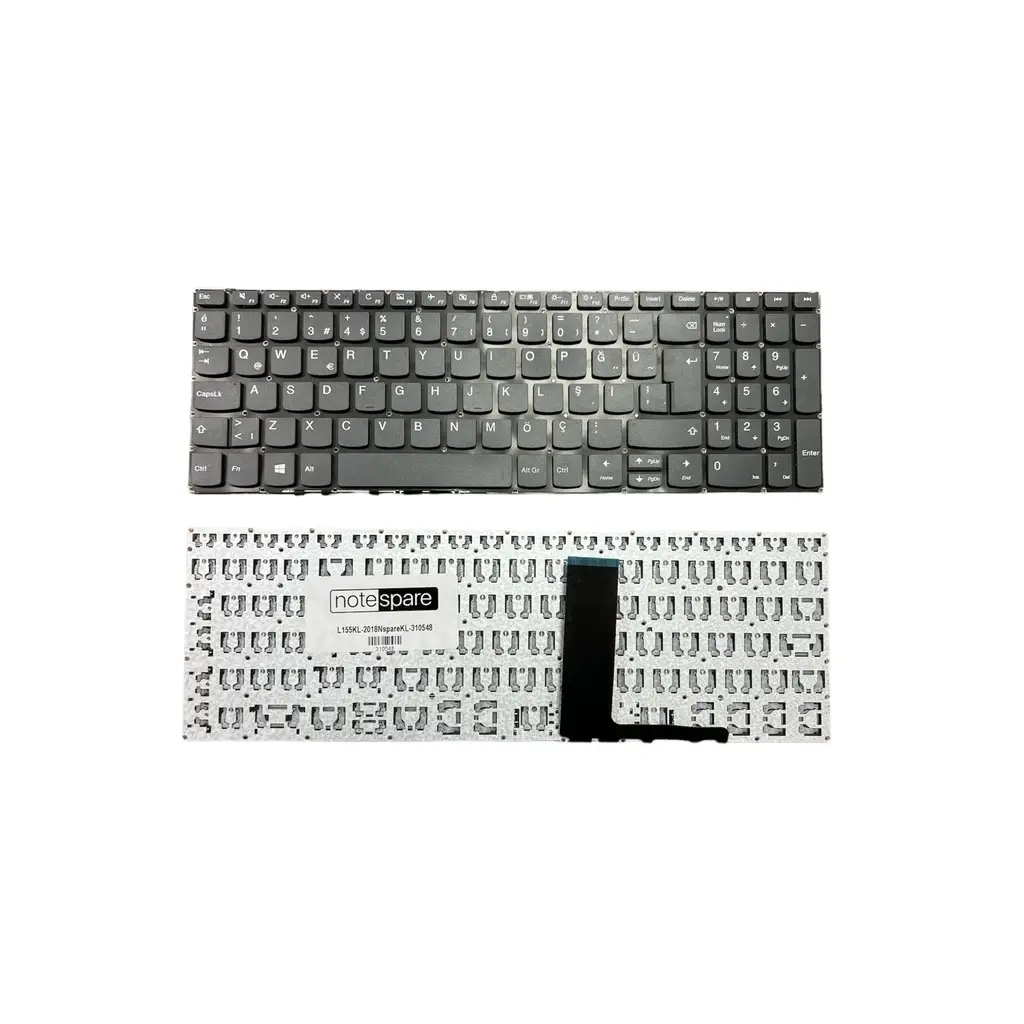 Lenovo Uyumlu Ideapad S145-15API 81UT0089TX Klavye TR - Power Tuşsuz Füme
