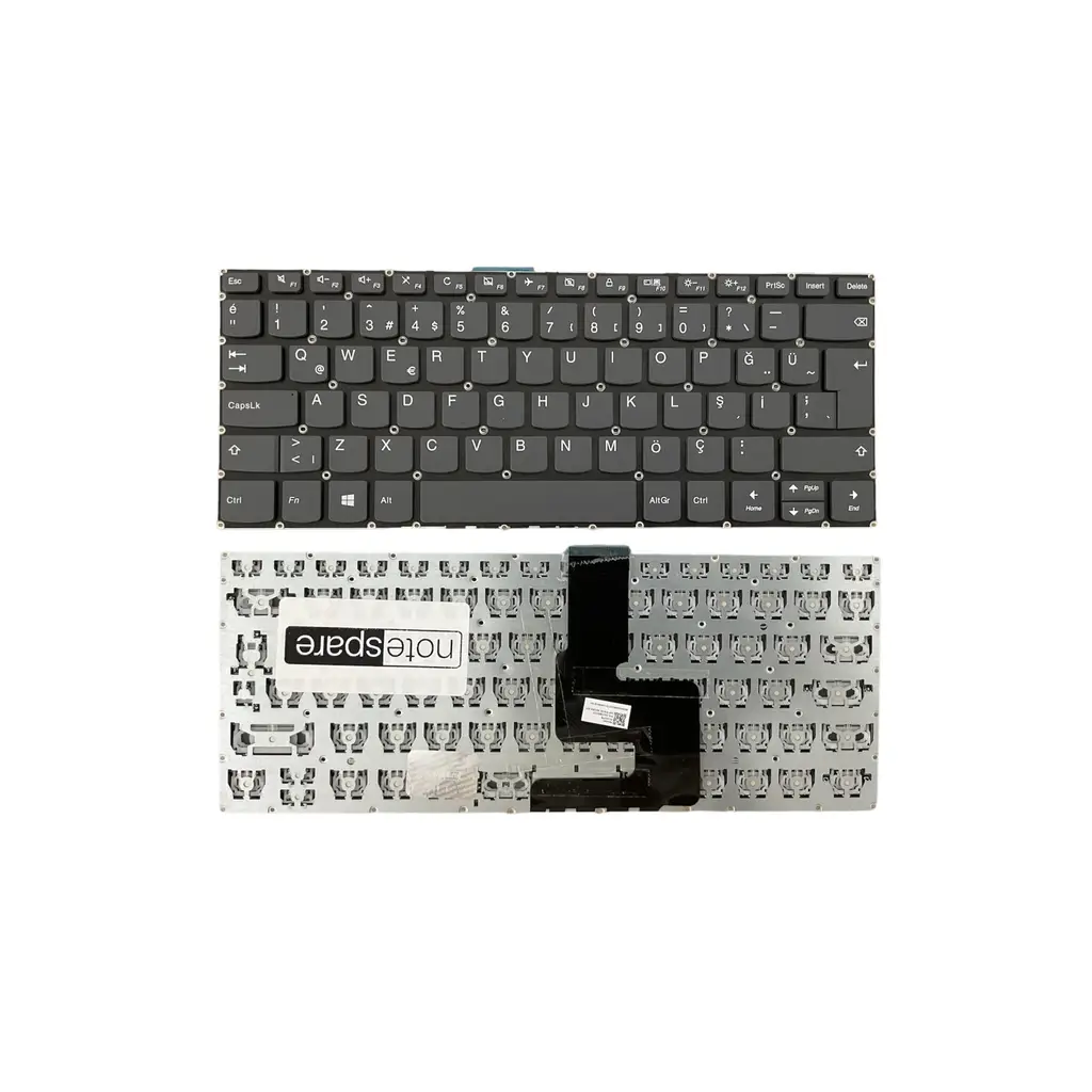 Lenovo Uyumlu IdeaPad S340-14IIL Type 81VV, S340-14IIL Type 81WJ Klavye Füme TR